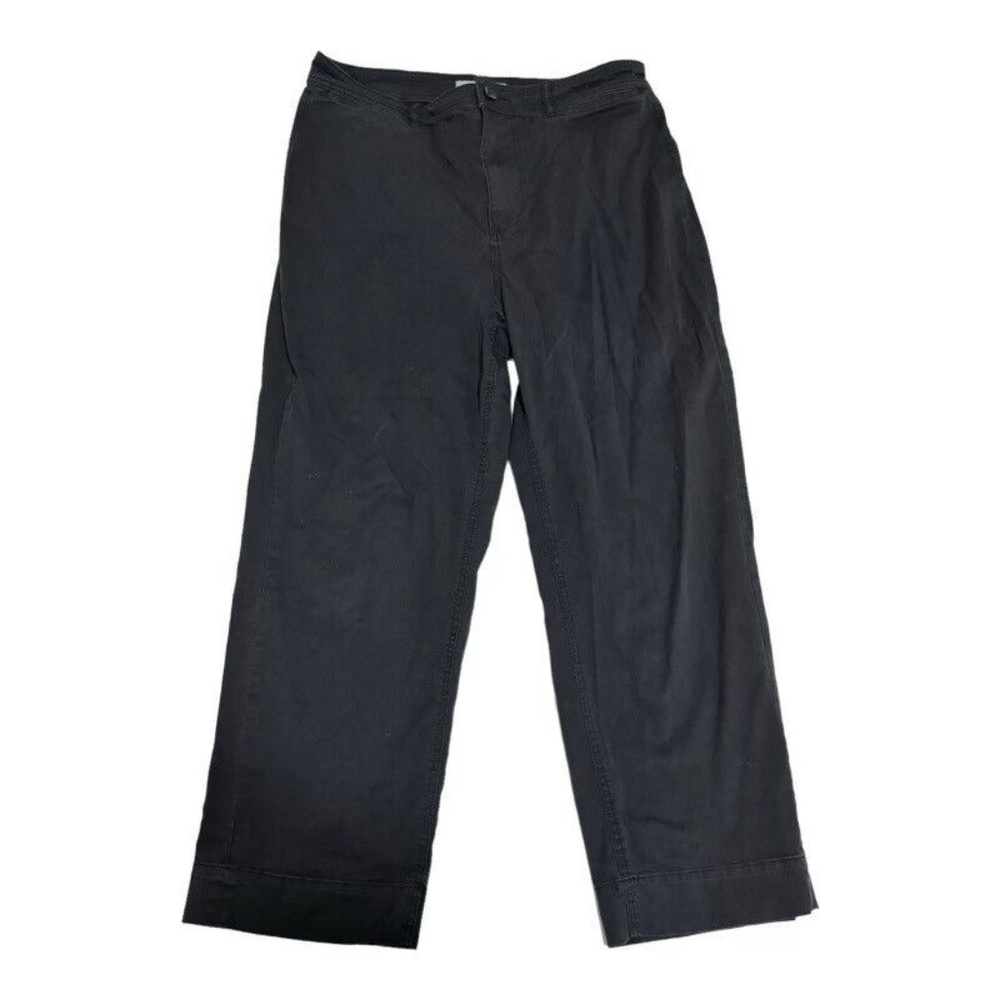 Everlane The Curvy Way High Jean Straight Leg Black Size 12 Organic Cotton